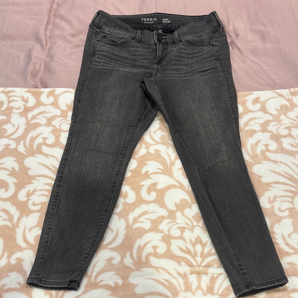 Torrid Women's Dark Gray Jeggings 12 Regular